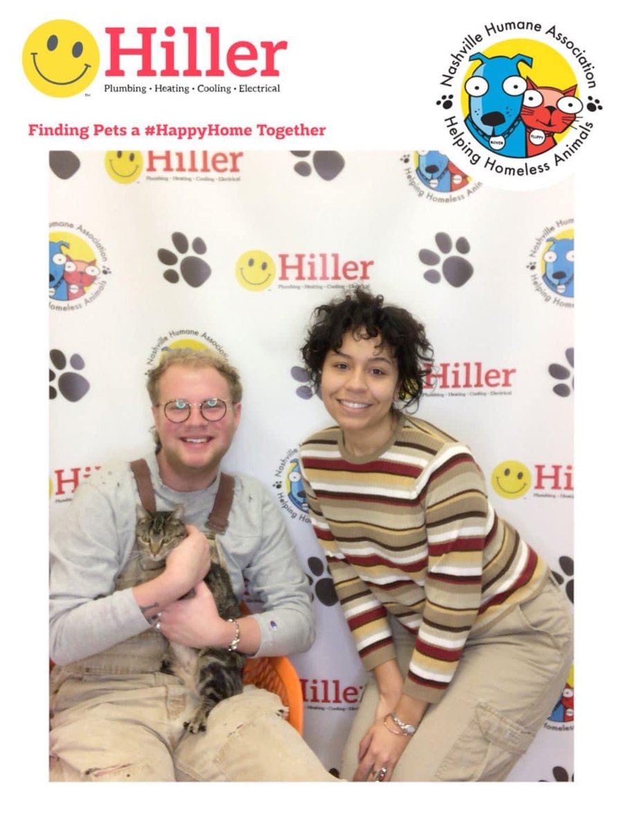 nashvillehumane's tweet photo. Please enjoy this recent #HappyHome Gotcha Day Pic taken in our Front Lobby @HappyHiller #HappyCam Photo Booth! https://t.co/EVpqBTjYkL