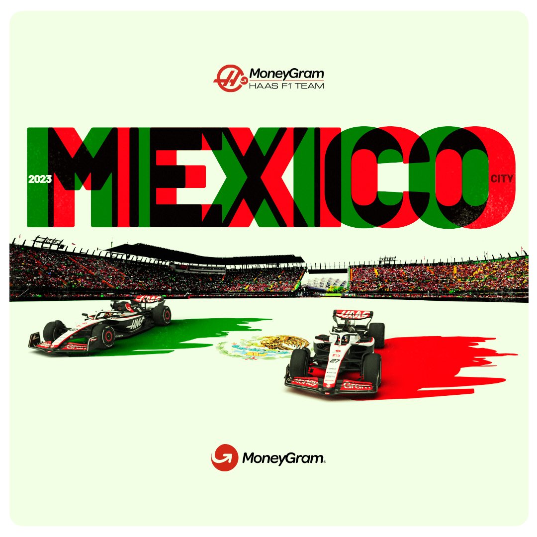 ¡Vamos! #MoneyGramDrivesYou #HaasF1 #MexicoGP