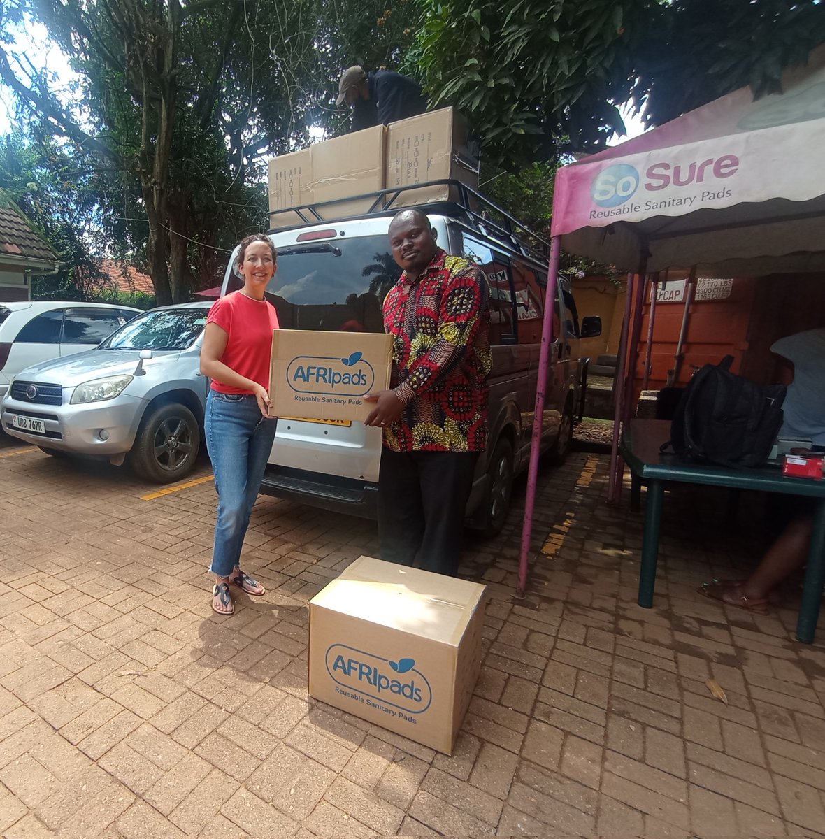 UHDFOUNDATION's tweet photo. GOOD NEWS:  
We have received a donation of 2000 sanitary pads (SGK), 2000 pieces of AFRIpads underwear &amp; Back packs with booklets from @AFRIpadsFDN &amp; @AFRIpads. This will accelerate our interventions towards improving menstral health among school girls in Butaleja district.Buta https://t.co/C2UwA3GKvC