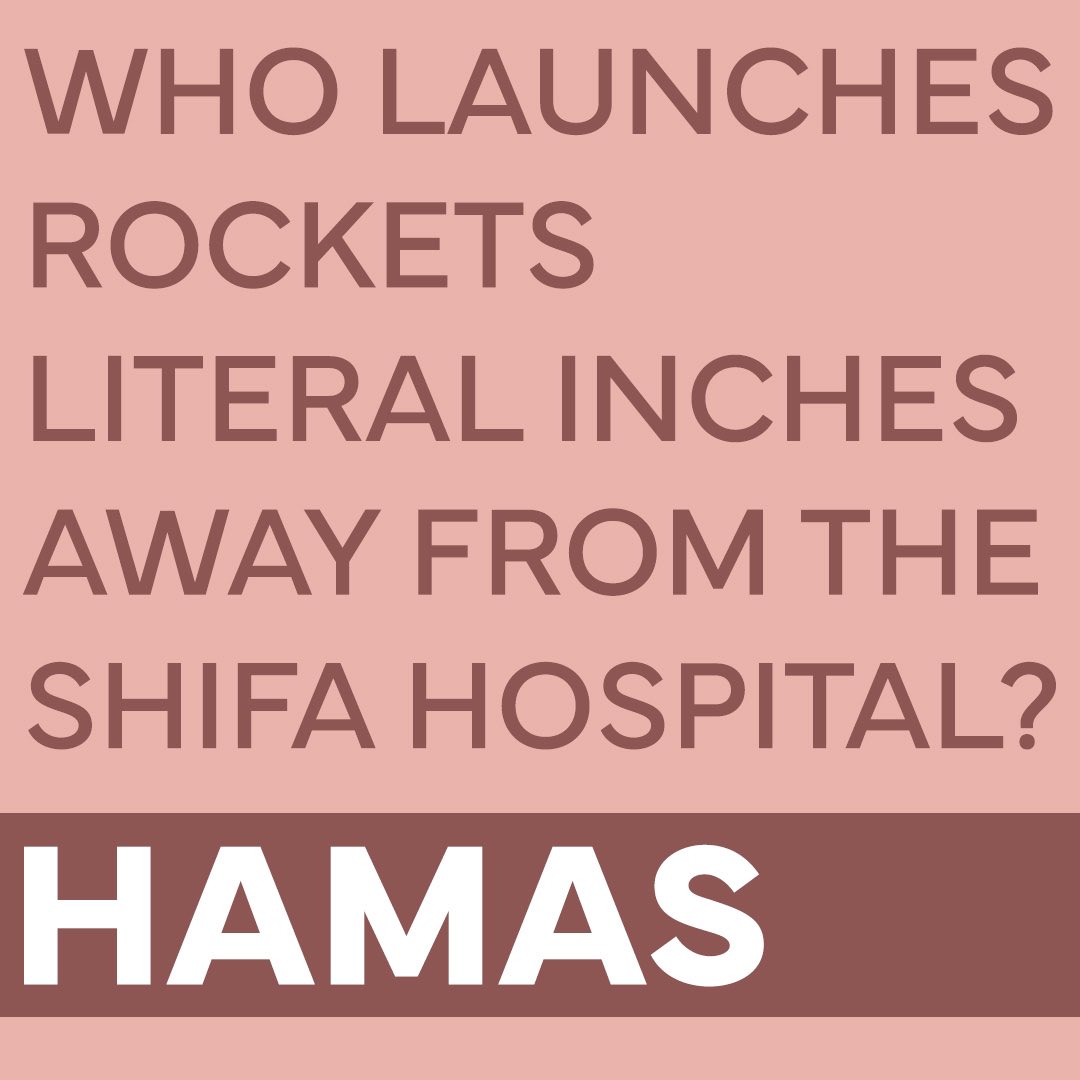 By now, it feels like a rhetorical question. The answer is always Hamas.