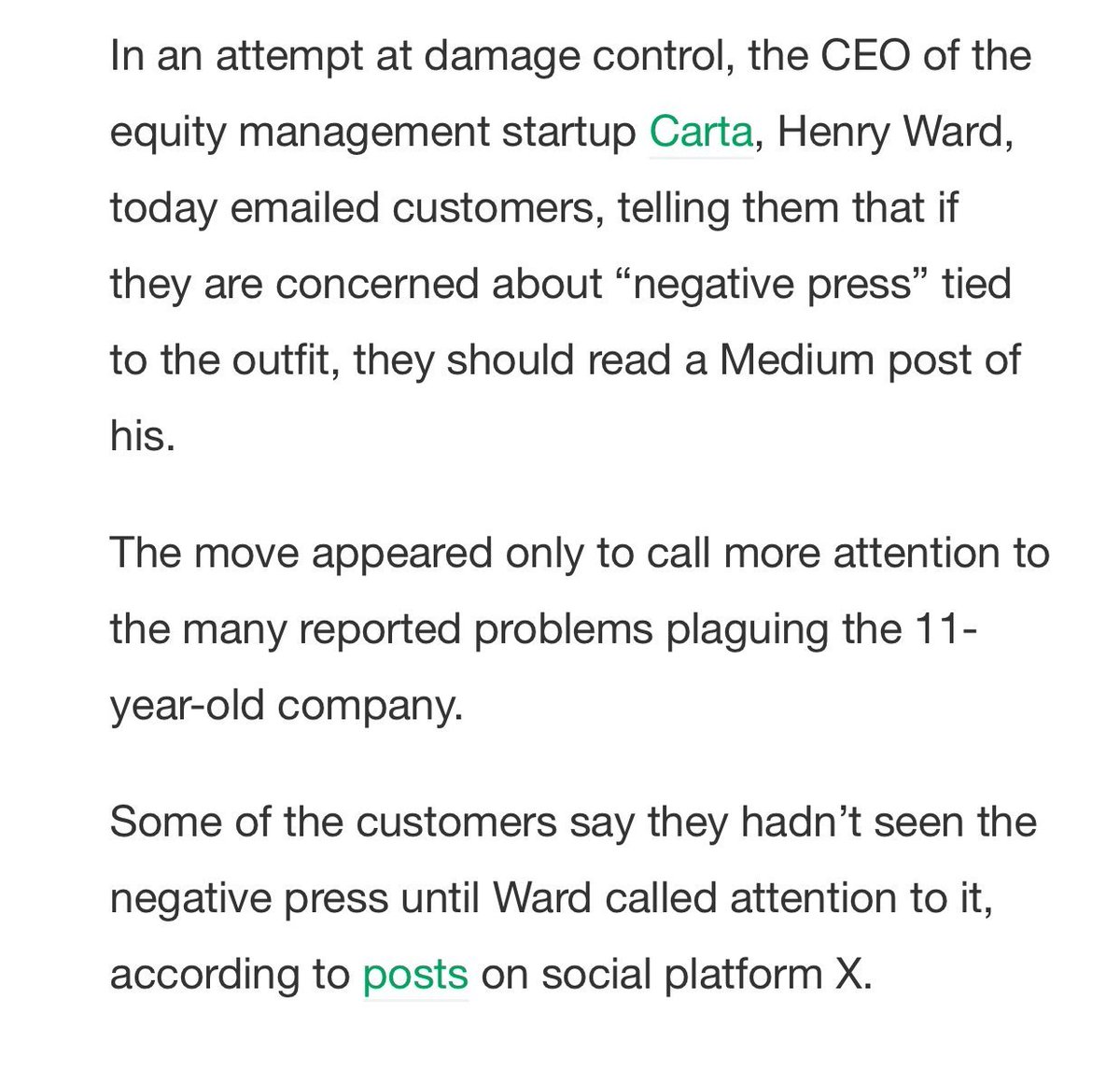 stukendall's tweet photo. Companies will dramatically overestimate how much their customers actually think about them.   

Most users are busy and don't really care.

Which is why I would advise you *not* to email your entire customer base letting them know of your bad news. https://t.co/Po453DK5bS