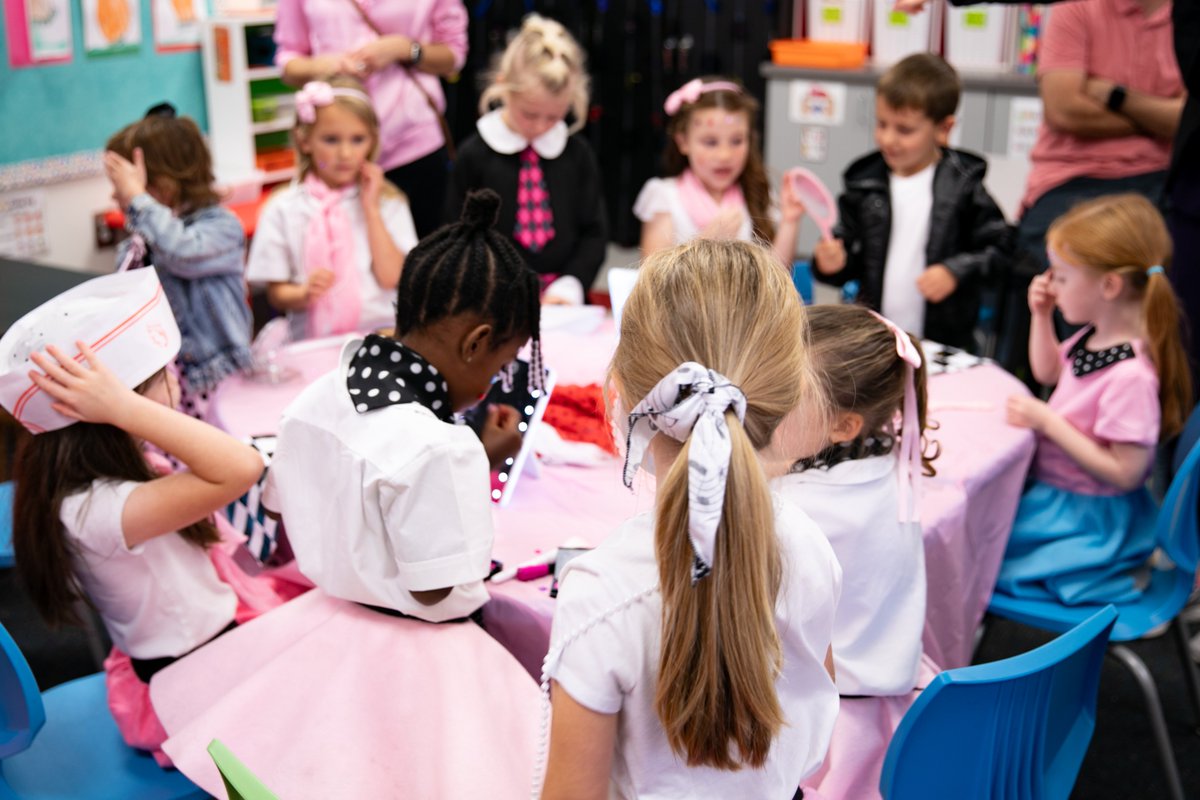 mtparanschool's tweet photo. Shake, rattle, and roll! Our Kindergarteners sock-hopped their way through the 50th day of school while completing learning stations that all revolved around the number 50!! #50thDayOfSchool #LearningFocused https://t.co/2bBB6c1pqy