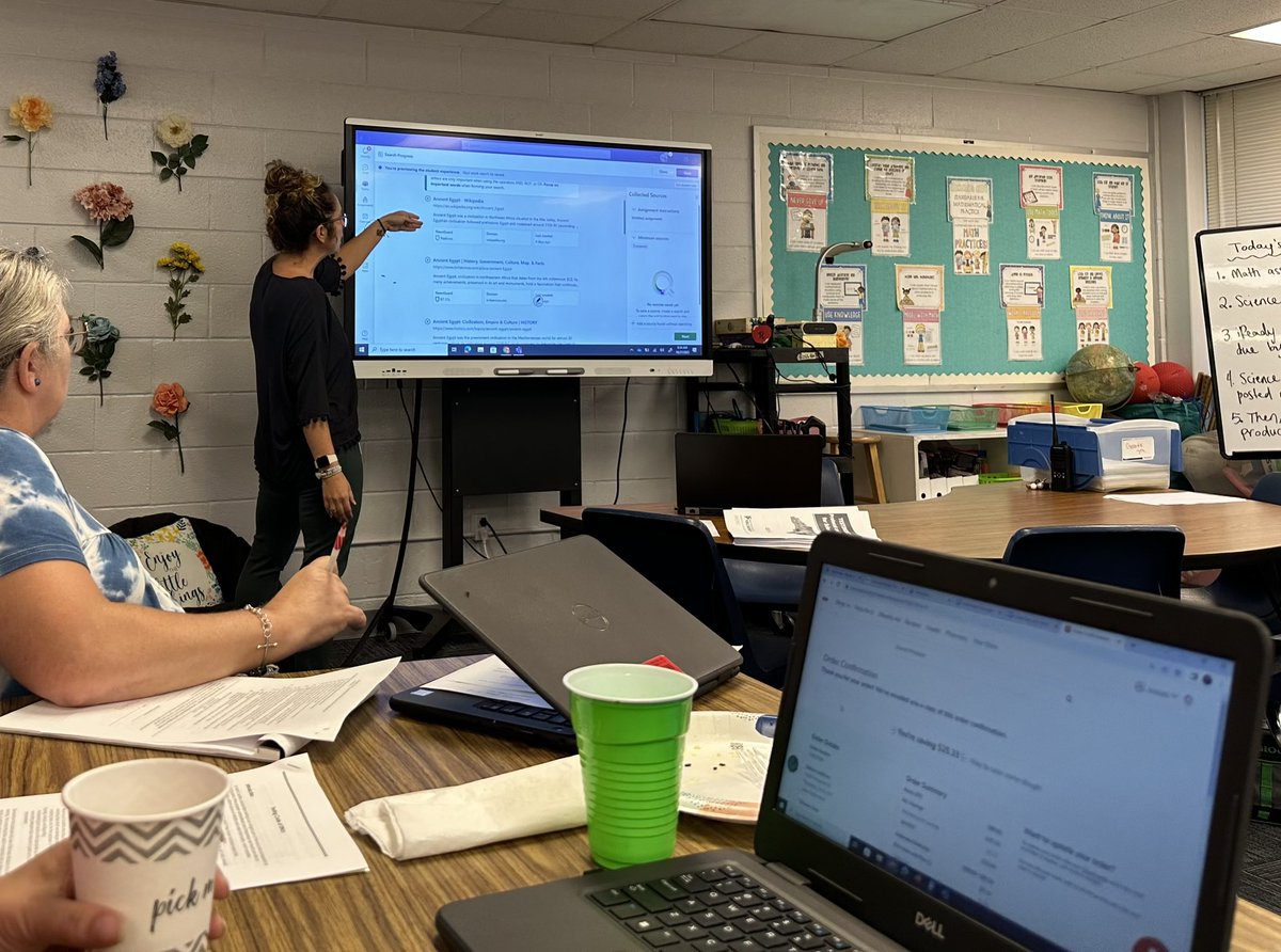 erinjurisich's tweet image. Loved getting to show all of our 6th, 7th &amp;amp; 8th Ts at @SBMSPIRATES the magic of #SearchProgress in #MicrosoftTeams today! 
#MIEExpert #MicrosoftEDU #OnslowDLT