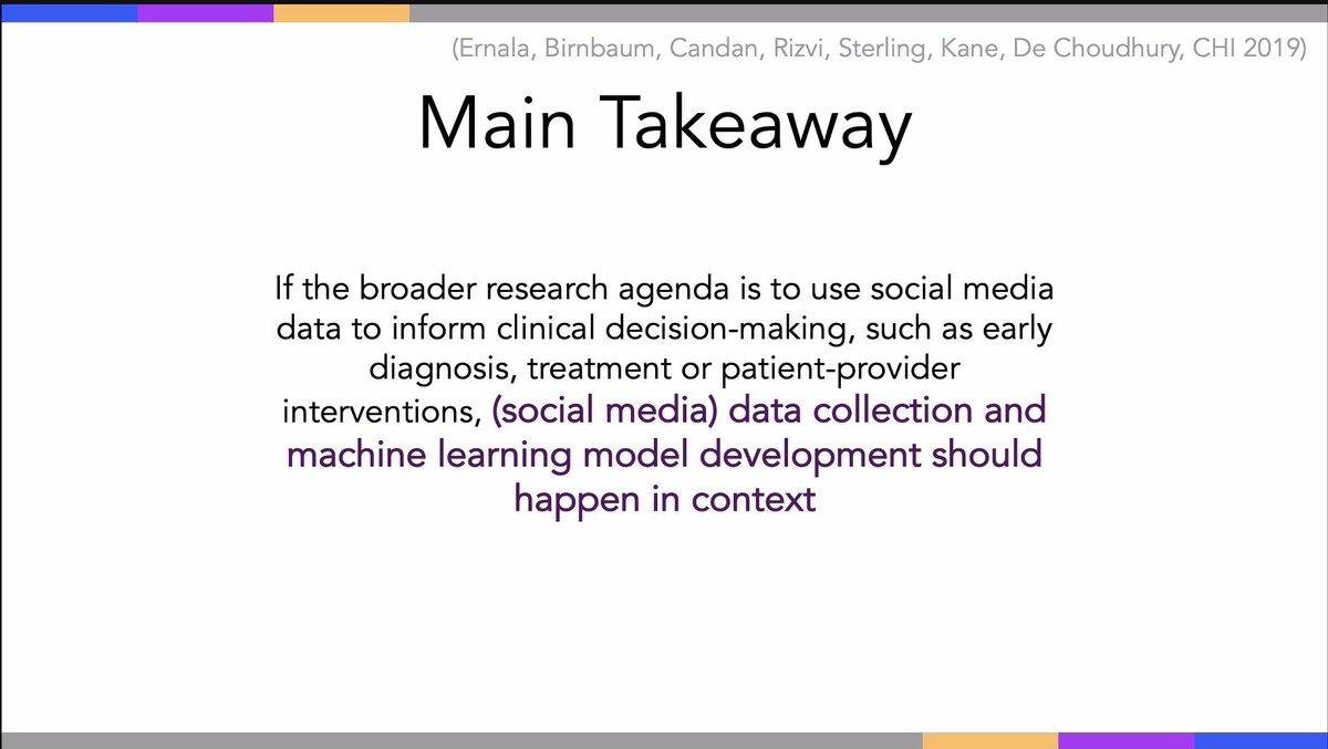 Rutgers Computational Social Science Lab (@rutgerscsslab) on Twitter photo Munmun De Choudhury (<a href="/munmun10/">Munmun De Choudhury, PhD</a>): “There are some problems with proxies. We need to better understand the patients at the end of the algorithms we develop. Think about better proxies or include the patients in these models.”(Rutgers Computational Social Science Lab Speaker Series) Munmun De Choudhury (<a href="/munmun10/">Munmun De Choudhury, PhD</a>): “There are some problems with proxies. We need to better understand the patients at the end of the algorithms we develop. Think about better proxies or include the patients in these models.”(Rutgers Computational Social Science Lab Speaker Series)