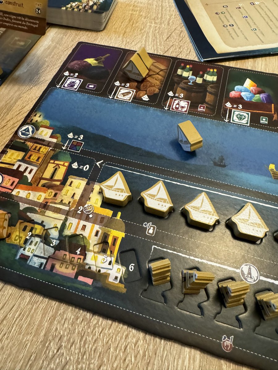 Joëlle (@leslivresdemumu) on Twitter photo Une heure et demi pour cette partie de découverte d’Amalfi Renaissance de <a href="/GamesSylex/">Sylex_games</a> avec la puce (qui m’a explosée grâce aux œuvres d’art).
À noter que l’explications de règles d’<a href="/unmondedejeux/">Un monde de jeux</a> dans leur vidéo des sabliers d’or est parfaite. On a pu jouer direct après. Une heure et demi pour cette partie de découverte d’Amalfi Renaissance de <a href="/GamesSylex/">Sylex_games</a> avec la puce (qui m’a explosée grâce aux œuvres d’art).
À noter que l’explications de règles d’<a href="/unmondedejeux/">Un monde de jeux</a> dans leur vidéo des sabliers d’or est parfaite. On a pu jouer direct après.