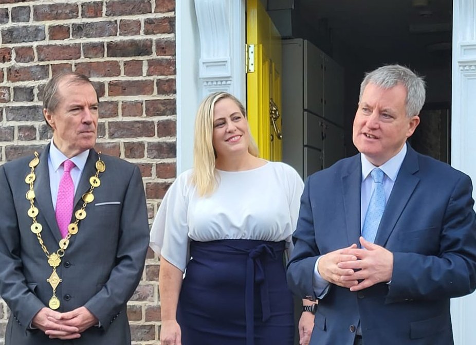kodonnellLK's tweet photo. This morning on Newenham St, I officially opened @novasireland new 8x one-bed homes (formerly vacant Georgian buildings) and launched their annual report 2022 @TheSavoyHotel

Working with @DeptHousingIRL &amp; @LimerickCouncil I wish to commend CEO Una Deasy &amp; Team.

#HousingforAll https://t.co/MIjKV1EIBY