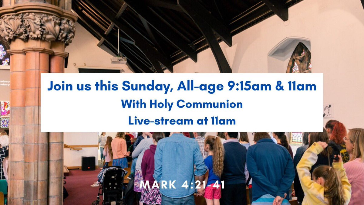 plattchurch's tweet photo. Our morning services are at 9:15am and 11am. They will be all-age services looking at Mark 4:21-41. There will be no children's groups and we will share in Holy Communion together. https://t.co/ZWbS1dH5yA