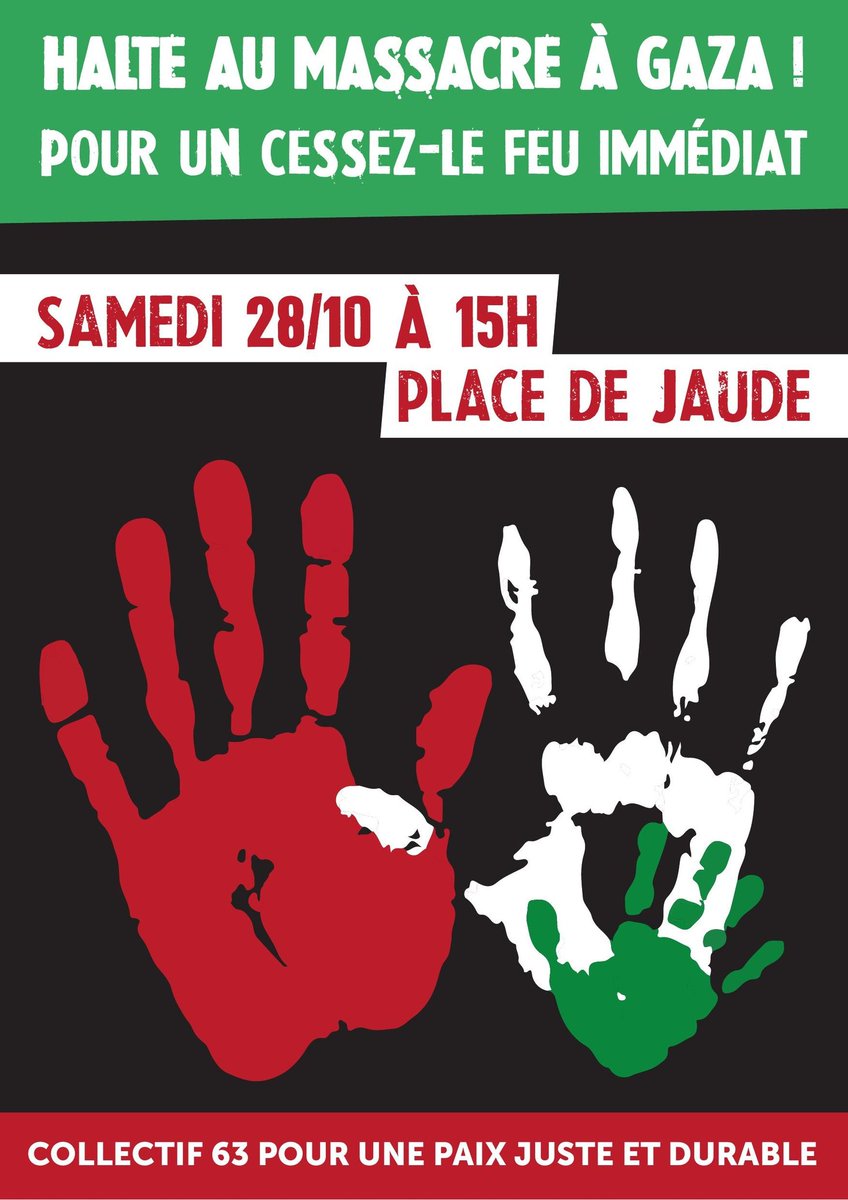 solidaires63's tweet photo. Victoire pour la liberté de manifester !! ✊ Le tribunal administratif a accéder à notre requête contre l'arrêté d'interdiction de la préfecture ! Rendez-vous demain à 15h place de Jaude !! #Cessezlefeu https://t.co/I1kAoIUKQs