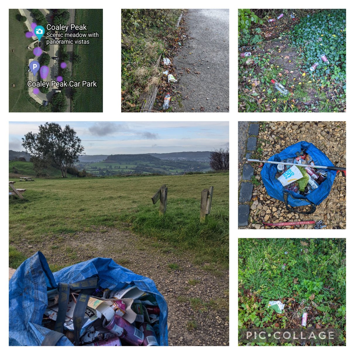 EricTorrington's tweet photo. After 2 days in #Dorset back in 4 #Gloucestershire A38 lay-bys today (875 #litter items) & #Coaley Viewing Point(168 items). With a tip run booked finding 15 cooking gas canisters meant they came along for the ride +10 #NOS. @StroudDC @Litter_stroud @TruckersUp @KeepBritainTidy https://t.co/1Gv4TLUUMs