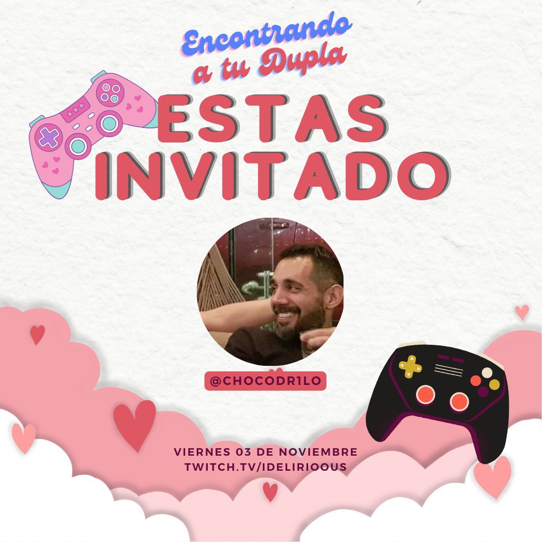 chocodr1lo's tweet photo. Estaremos participando en #EncontrandoTuDupla!

Emocionado por ver si encuentro a esa 👸 especial que se deje carrear en Quake y que me carreee en Valo 👉👈 #LxsRanciosTambienTenemosCorazon #De25ParaArriba #SeBuscaReinaRancia

Muchísimas gracias a @iDelirioous por la invitación https://t.co/mnrMMYajfL