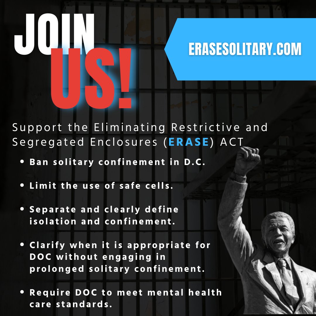 SecondLookDC's tweet photo. Advocacy drives change, propelling progress and justice forward. Join #UnlocktheBoxDC’s advocacy training on 10/29. Curious how you can make a difference? Learn more at https://t.co/BTFS7DWLir #EndSolitaryInDC https://t.co/9sKObva2W5