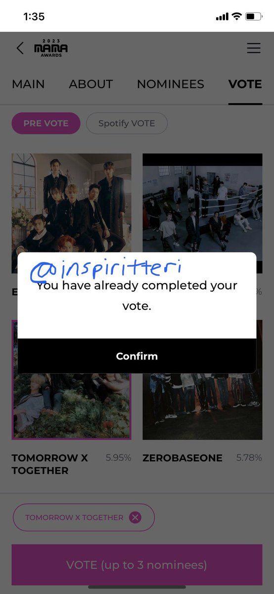 inspiritteri's tweet photo. @MnetMAMA #MAMA_VOTEDUMP https://t.co/GiqqQTMbiI