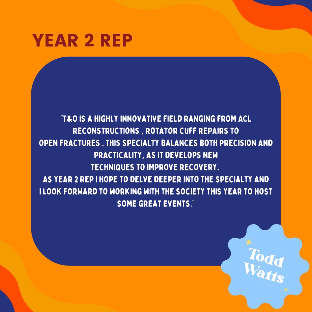 LiverpoolTrauma's tweet photo. Introducing our Year 2 Rep for this year, Todd Watts 🌟🦴 https://t.co/3cgrWR40z0