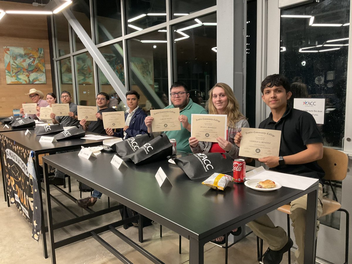 ACCadvancedmfg's tweet image. Congrats to ACC’s CPT graduates. ACC takes pride in providing top-notch education and nurturing talent.  This commitment to excellence undoubtedly contributes to the success of our graduates.

Wishing you all the best as you take the first steps in the world of manufacturing.