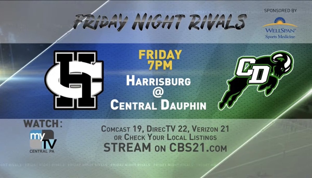 Harrisburg High School Football Boosters (@hbgfootball) on Twitter photo We hope you’ll come out and support the MIGHTY COUGARS but if you can’t make it to the game be sure to tune in on <a href="/CBS21NEWS/">CBS 21 News</a> #1k
College Coaches & Recruiters you don’t want to miss watching this match up! We hope you’ll come out and support the MIGHTY COUGARS but if you can’t make it to the game be sure to tune in on <a href="/CBS21NEWS/">CBS 21 News</a> #1k
College Coaches & Recruiters you don’t want to miss watching this match up!
