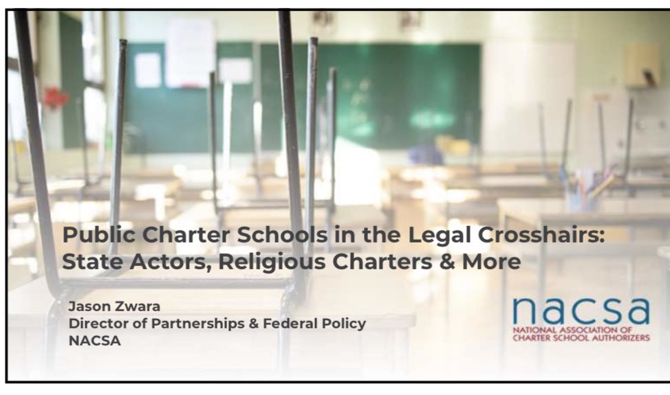 Had the opportunity to present on behalf of <a href="/QualityCharters/">NACSA</a> to <a href="/NASBE/">NASBE</a> <a href="/StateEdAttys/">NCOSEA</a> 2023 Conference on legal challenges in the charter sector today, thank you for having me!