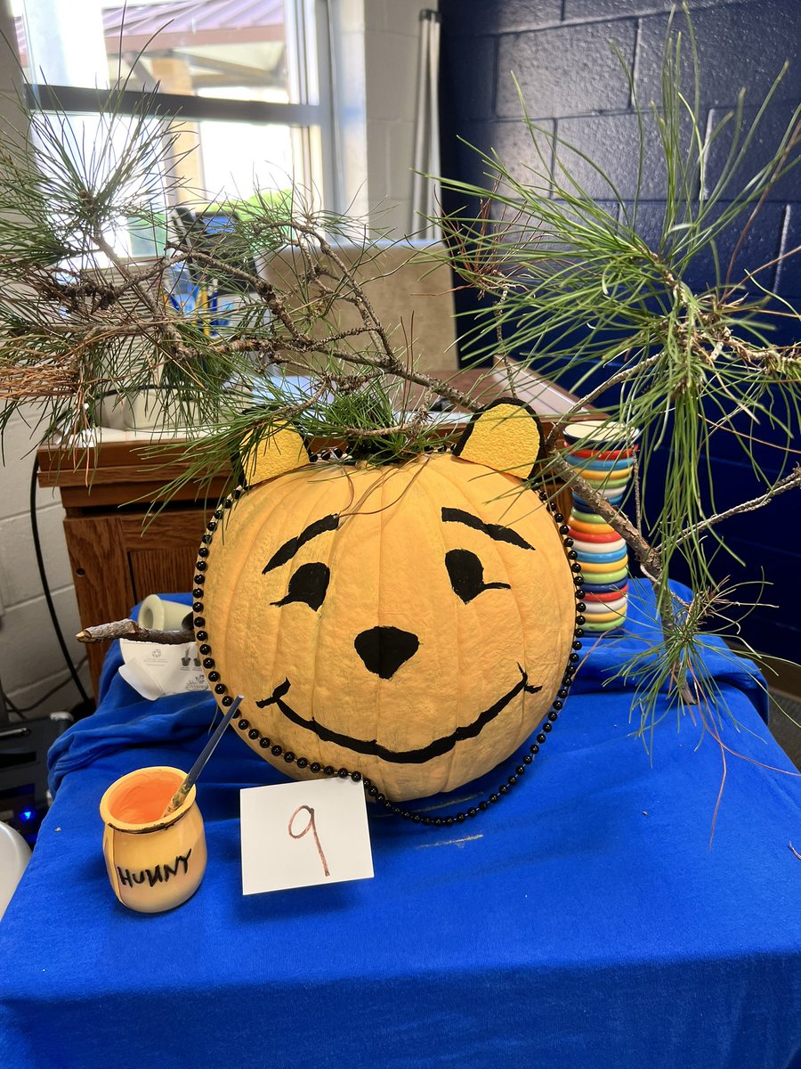 Congratulations to the 1st &amp; 2nd place winners of our Advisory Pumpkin Contest!
1st: Mrs. McCrary’s class - Cookie Monster
2nd: Mrs. Naughton’s class - Winnie the Pooh
All of the classes and students did such a great job! Way to go, Bulldogs! #BridgesStrong