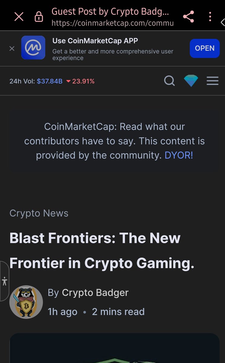 We're Live on <a href="/CoinMarketCap/">CoinMarketCap</a> article!!!

💥coinmarketcap.com/community/arti…

🔥🔥🔥🔥🔥🔥🔥👏