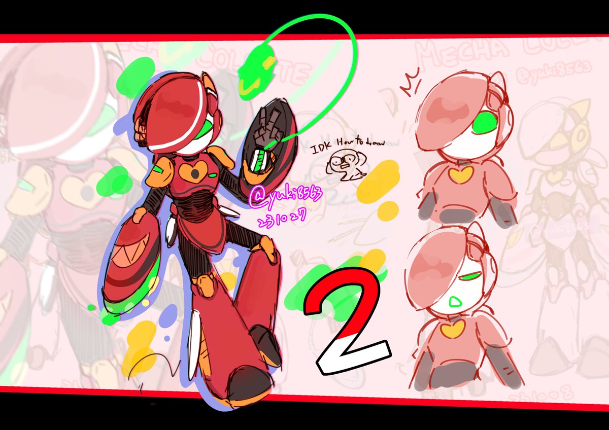 Skin concept - Mecha Colette (Unit-02) #Brawlstars #BrawlstarsArt