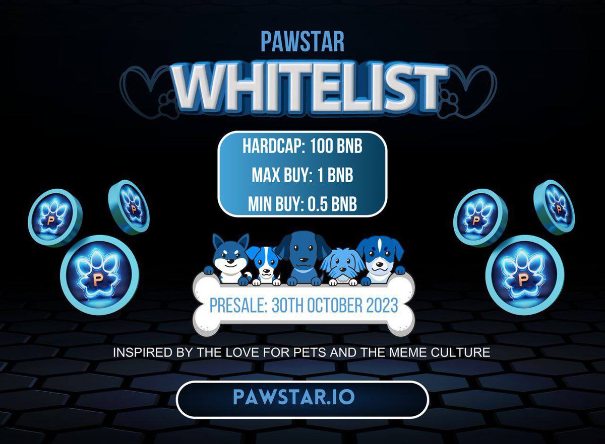 THE MYSTERY BEHIND PAWSTAR UNFOLDS!

Pawstar is about to launch on Pancakeswap. Our community has grown a lot over the past few weeks. 

YOU DO NOT WANT TO MISS THIS! 

3 DAYS AND 23 HOURS LEFT UNTIL OUR PANCAKESWAP TAKEOVER! 

t.me/pawstarcoin