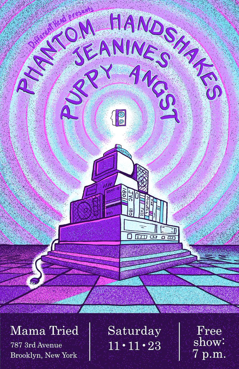 11/11 BROOKLYN, NY at mama tried with <a href="/jeanines_nyc/">jeanines</a> and phantom handshakes for <a href="/DifferentHead/">Different Head</a>'s birthday show ❣️ FREE show, bar opens at 4 music starts at 7, 21+