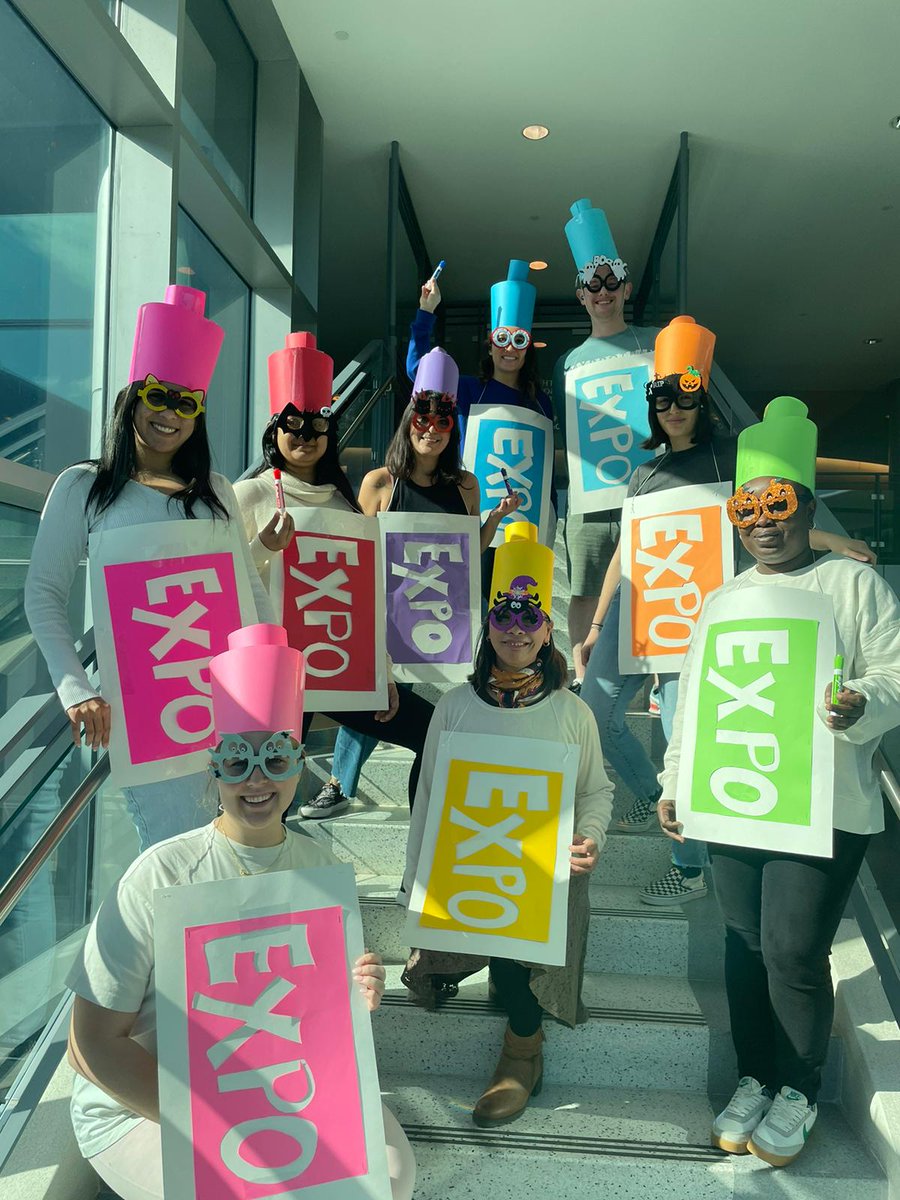 sr_stephanie's tweet image. EXPO markers are one the pillars of science! Andam lab crew on @UAlbanyLSRB Halloween 2023! 
@CheAndamMicro @manumog @BuiatteAna @kathrynpiper_ @CampyloBoocter