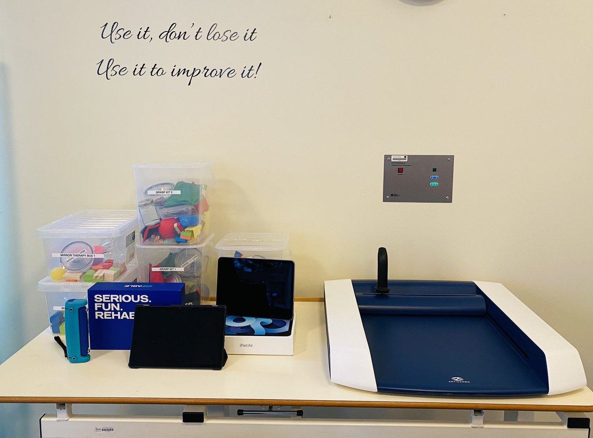 Here’s a wee sneaky peak of the progress so far in the new Tech Enriched Stroke Rehab Hub on Ward 11 UHW. The official launch is on 8th Nov. We look forward to seeing many of you there! @CoCreationRehab @WishawGen @CRLAN63 @SharonMorrison2 @PamelaGrant