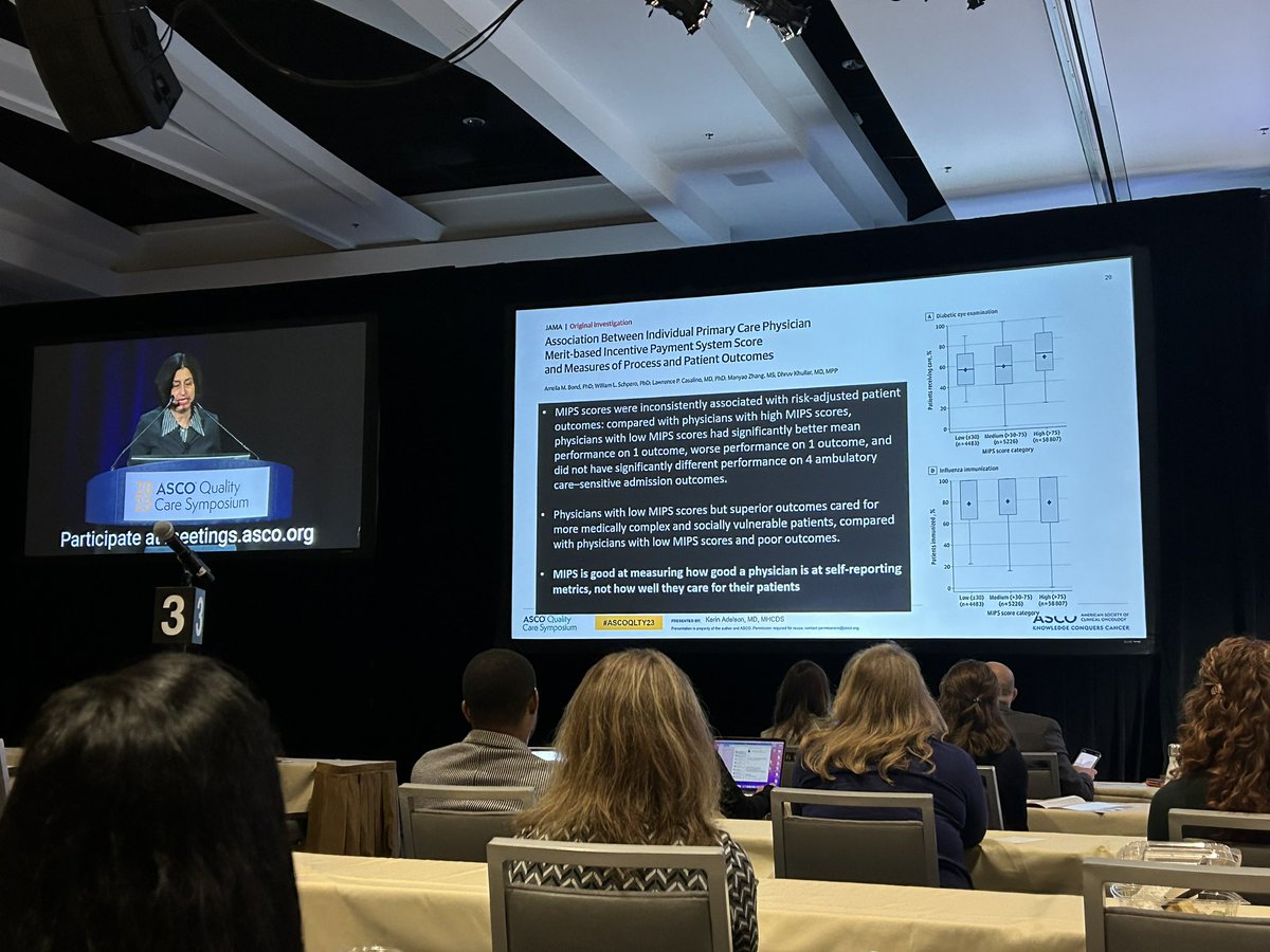 Great discussion pointing out limitations of practice-reported metrics from the OCM. #ASCOQLTY23