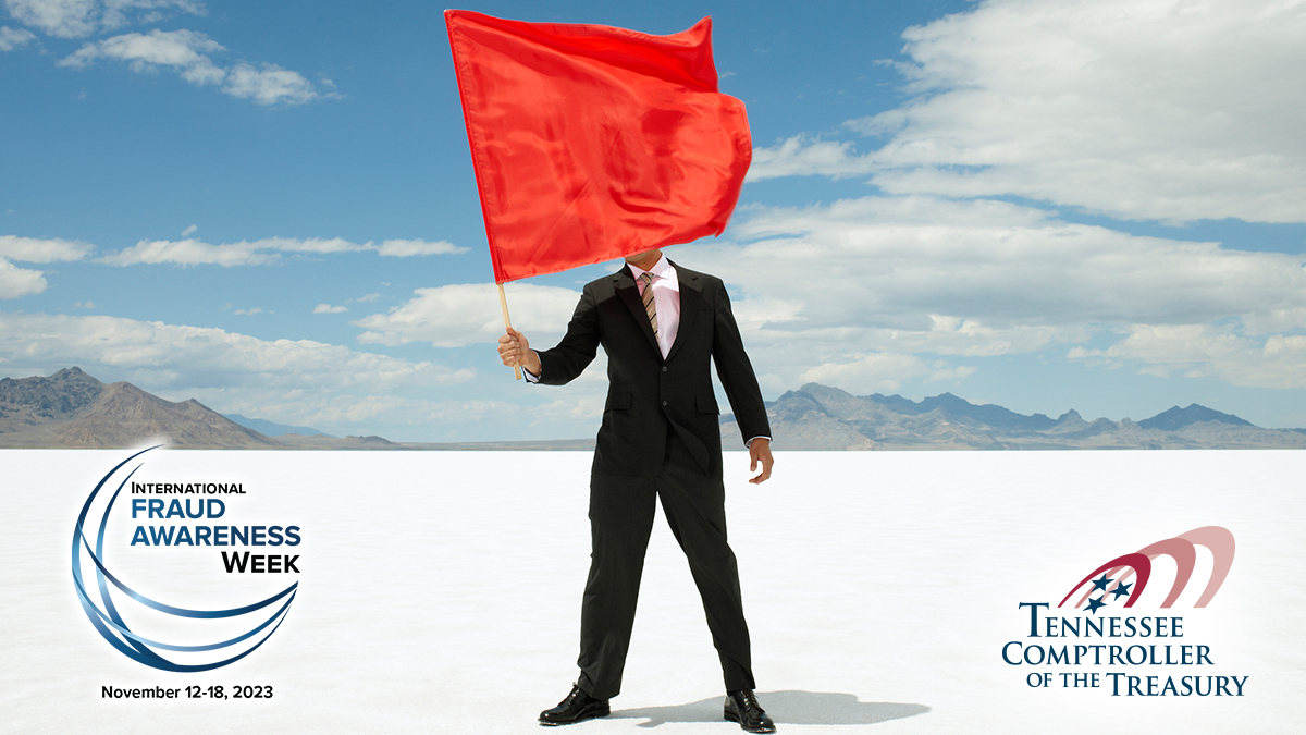 TNCOT's tweet photo. A fraudster’s #beigeflag is that they can only hide their #redflags for so long - it’s up to us to recognize the warning signs. Someone living beyond their means or having a “wheeler-dealer” attitude are just a few #redflags. Learn more here: https://t.co/BCFJfTydB9 #FraudWeek https://t.co/xnCHPSysgU