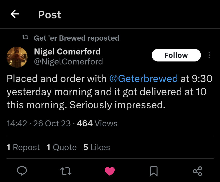 Geterbrewed's tweet photo. With our team working hard, relax knowing that we are making sure your order arrives safely at your doorstep. 🚚🎉 Have a fantastic weekend! 🍺🍻 #homebrewing #homebrewingonly #homebrewingexperience #homebrewingfans #homebrewingbeer #homebrewingequipment
https://t.co/GeUkN6aTql https://t.co/CDAY7NUfBS