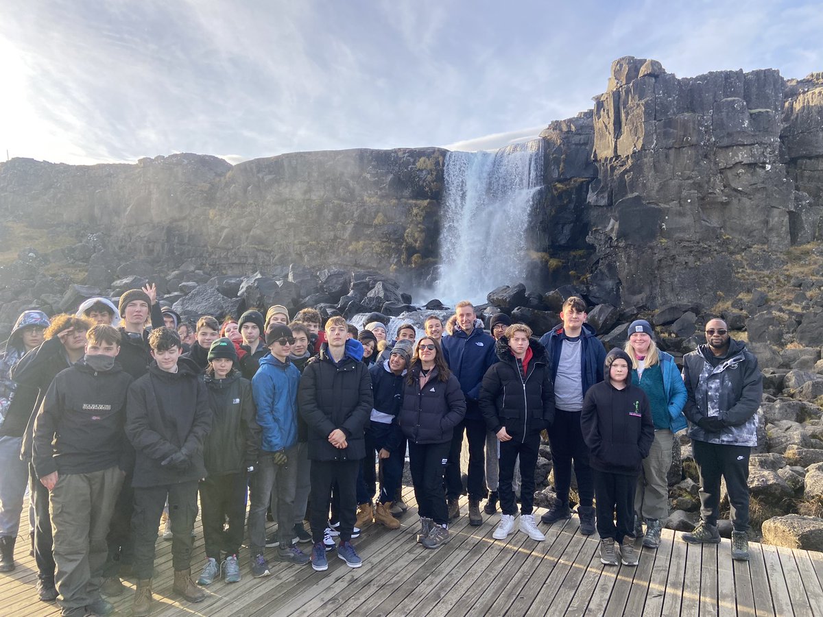 HAWIGeography's tweet photo. Day 3: The most impressive waterfall of all, walking through the rift valley and volcanic landforms galore ! Back to the hotel before heading out to dinner . . https://t.co/9oIZZs9VQZ