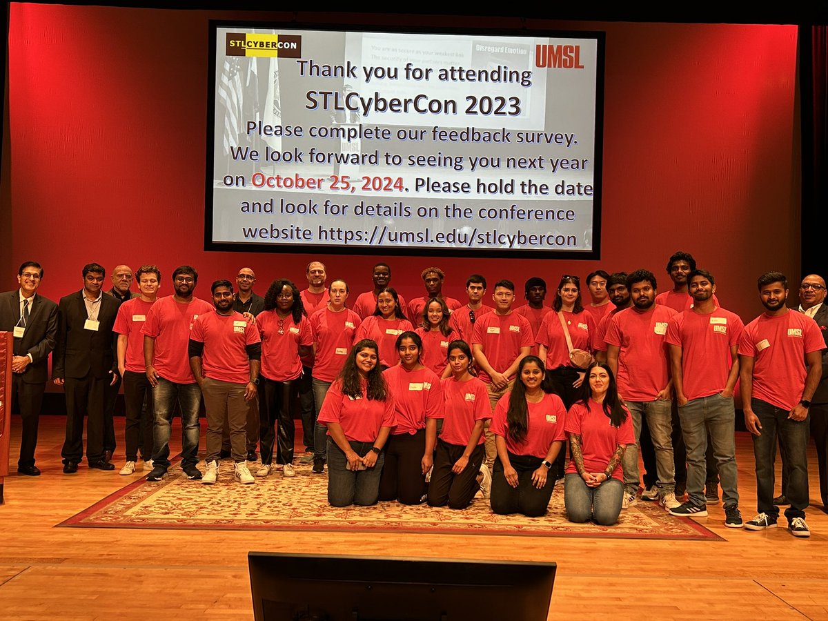 Thank you to all the volunteers who made #stlcybercon successful! #UMSL #WeTransformLives #CybersecurityAwarenessMonth