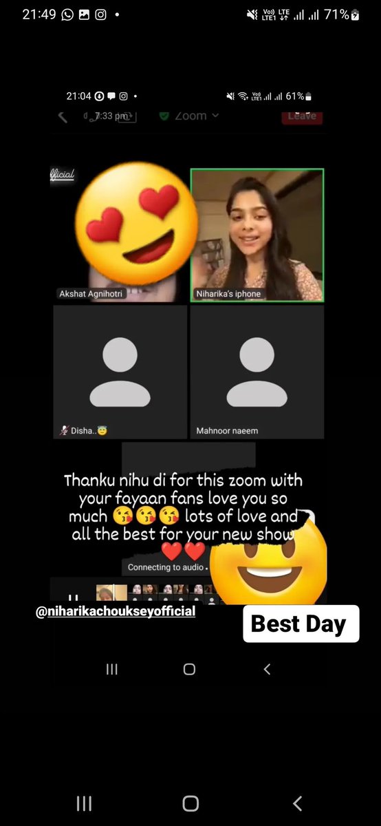 Thank you <a href="/niharikachoukse/">Niharika Chouksey</a> for this ❤️  means a lot 🙏🏻
All the best for your new show . 
Can't wait... 
#NiharikaChouksey #Faltu