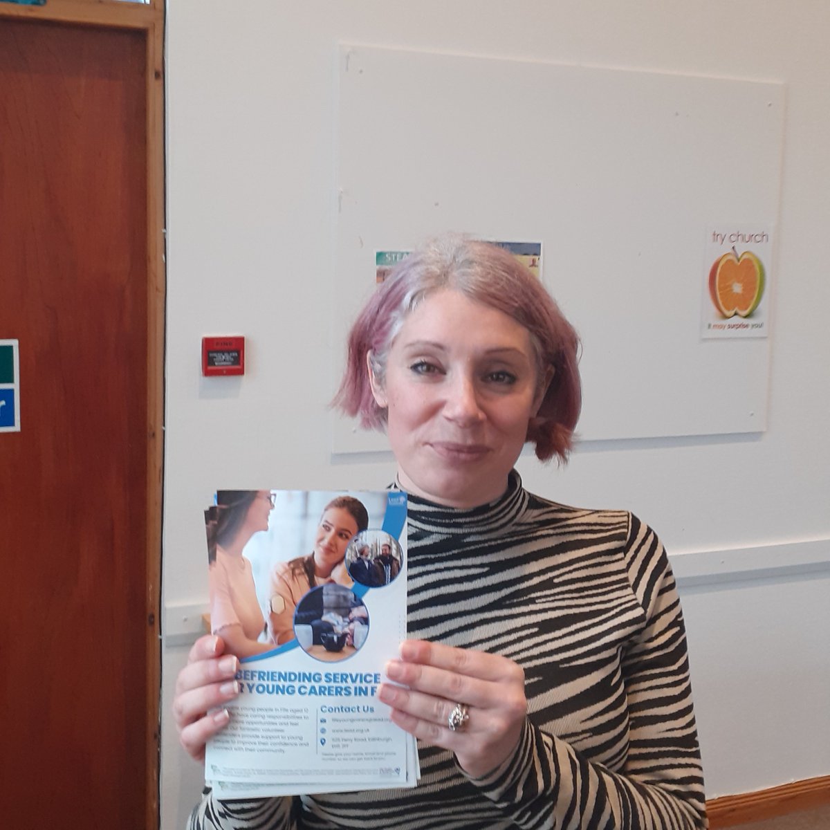 DAPLFife's tweet photo. We were hugely delighted to have Kirstyn along to our full team meeting today to hear about the amazing work that Lead Scotland are doing with their befriending project in Fife supporting young carers! @leadscot_tweet https://t.co/ZC39pjiILZ