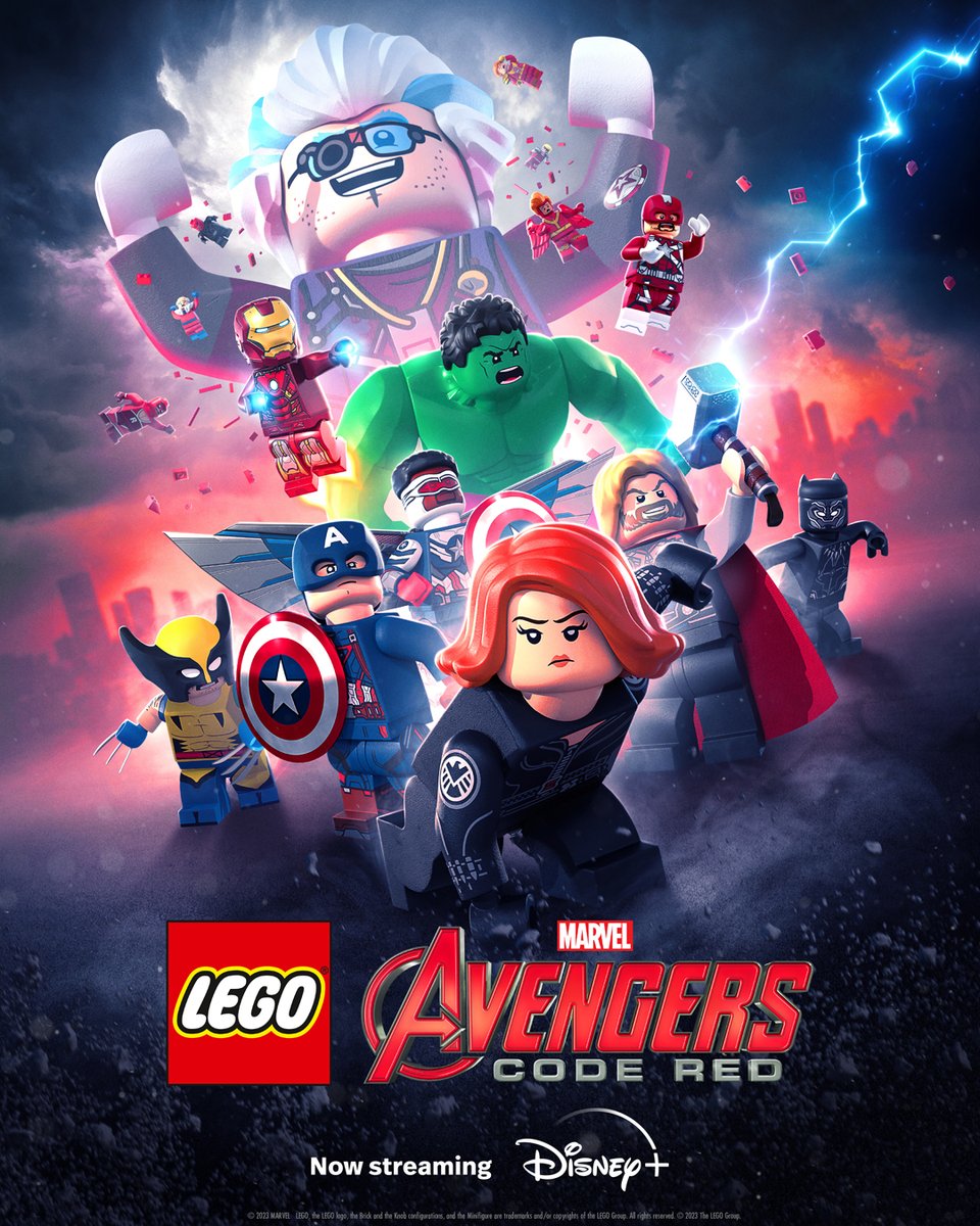 A heroic team assembles.
 
LEGO Marvel Avengers: Code Red, a new Original special, is now streaming on <a href="/DisneyPlus/">Disney+</a>.