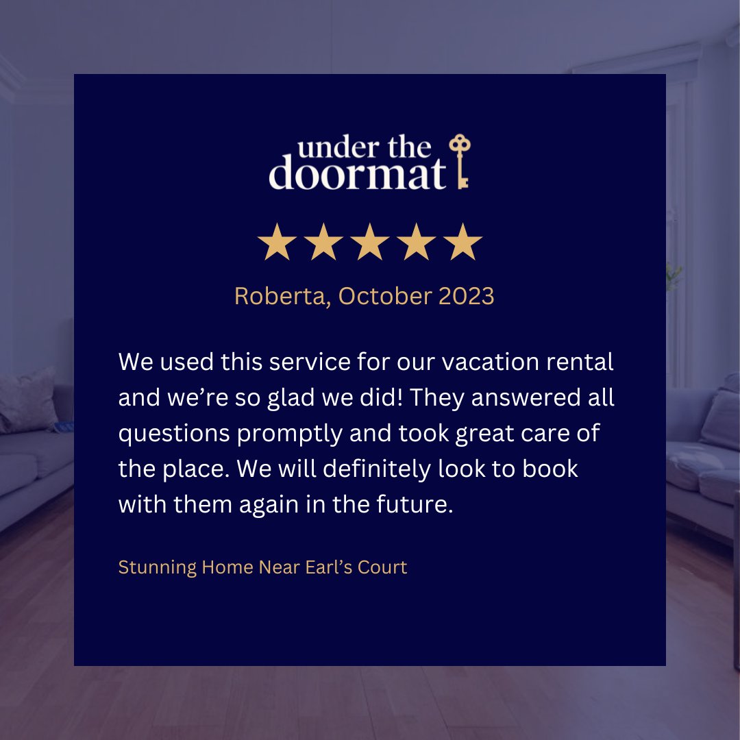 UnderDoormat's tweet image. At UnderTheDoormat, we careful curate the best properties in London to ensure guests have the best stays possible. 🏡

If you're looking for a place to stay in the city, check out our homes here:
🔗 eu1.hubs.ly/H05VP2L0

#shorttermlet #travel #guestexperience