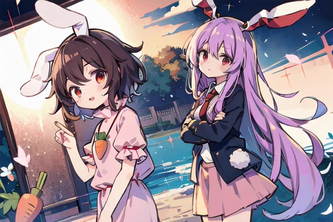 てゐ と うどんげ 