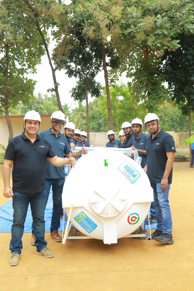 Thank you to Planet Water for the opportunity to help the community of Amruthur, India. Automation Anywhere supported the installation of an AquaTower for Karanatka Public School. #India #bethechange #waterislife #gogiveback
