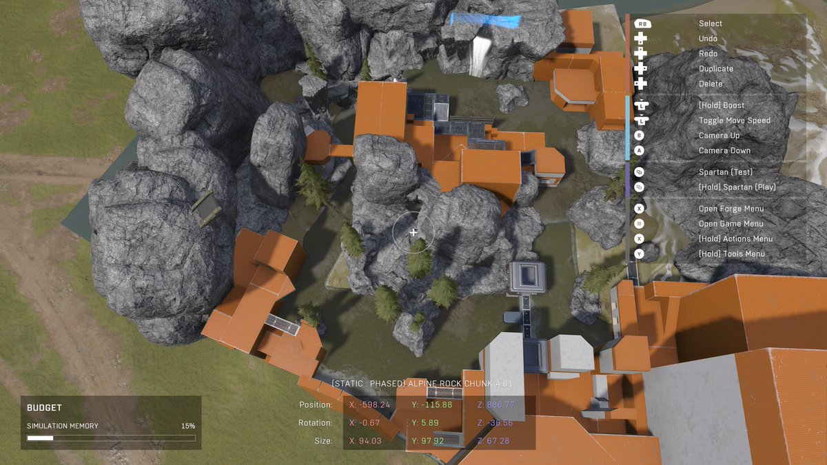 Chronmeister209's tweet photo. After a long break I'm back at forge. This is a large 4v4 that I've almost finished blocking out. I hope to have it playable within a week, then to the hard part. #Blocktober #HaloInfinite #Halo #Forgehub https://t.co/6pnRnRybf1