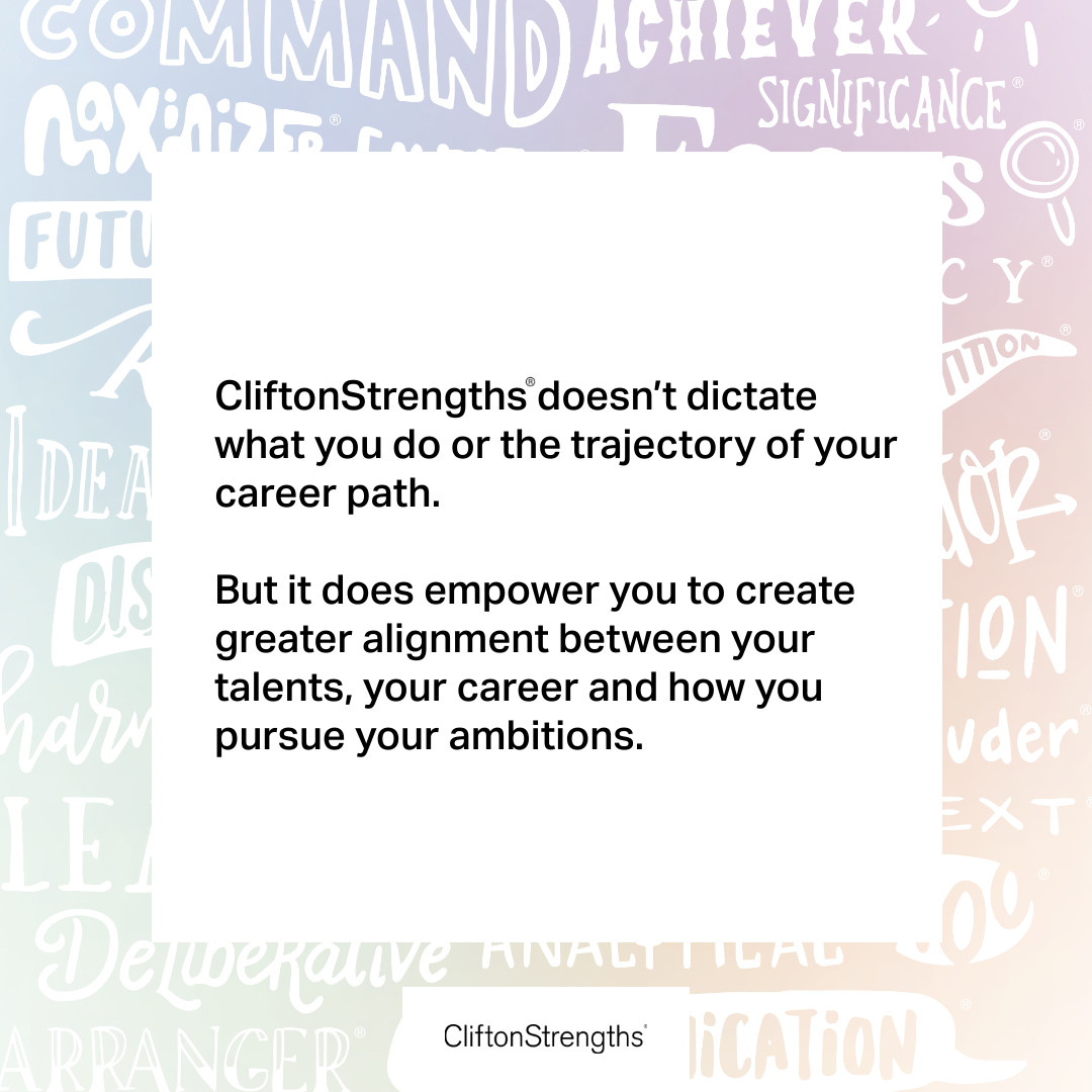 Strengths-based development uses natural talents to pursue positive outcomes. Consider what’s important to you, how you want to grow and how you’re naturally equipped to do it. #CliftonStrengths on.gallup.com/3S2WnLj