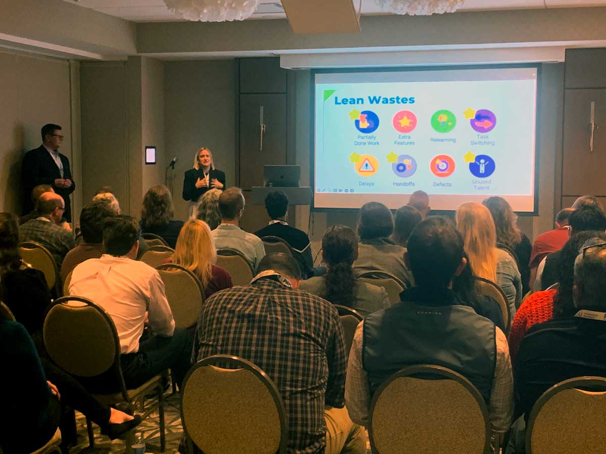 What an incredible day at AGILE Connect Rochester! Our Mindex team members, Leigh Smith and Michael Moeller, delivered a great presentation titled 'Through the Scrum Master's Lens.' Thanks to @techrochester for hosting this great event and thank you to everyone who attended!