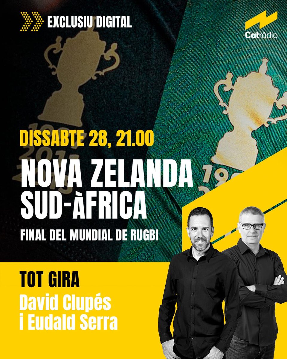 MurcianoPages's tweet photo. Dissabte estarem en directe amb en David i l'Eudald comentant la finalíssima juntament amb la col.laboració d'en Pau Aira, la Linda López i un servidor! Connecteu- vos al canal digital de CatRàdio!! L'única ràdio que aposta per la final en directe!! https://t.co/b3Ptu9Ymy4