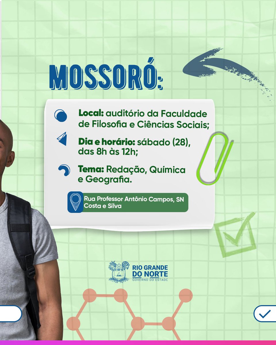 GovernodoRN's tweet image. A UERN preparou dois grandes aulões para ajudar quem na revisão final dos conteúdos das provas.

🔗 Youtube UERN Campus Assú: @CampusdeAssuUERN

#GovernodoRN #Aulão #Enem