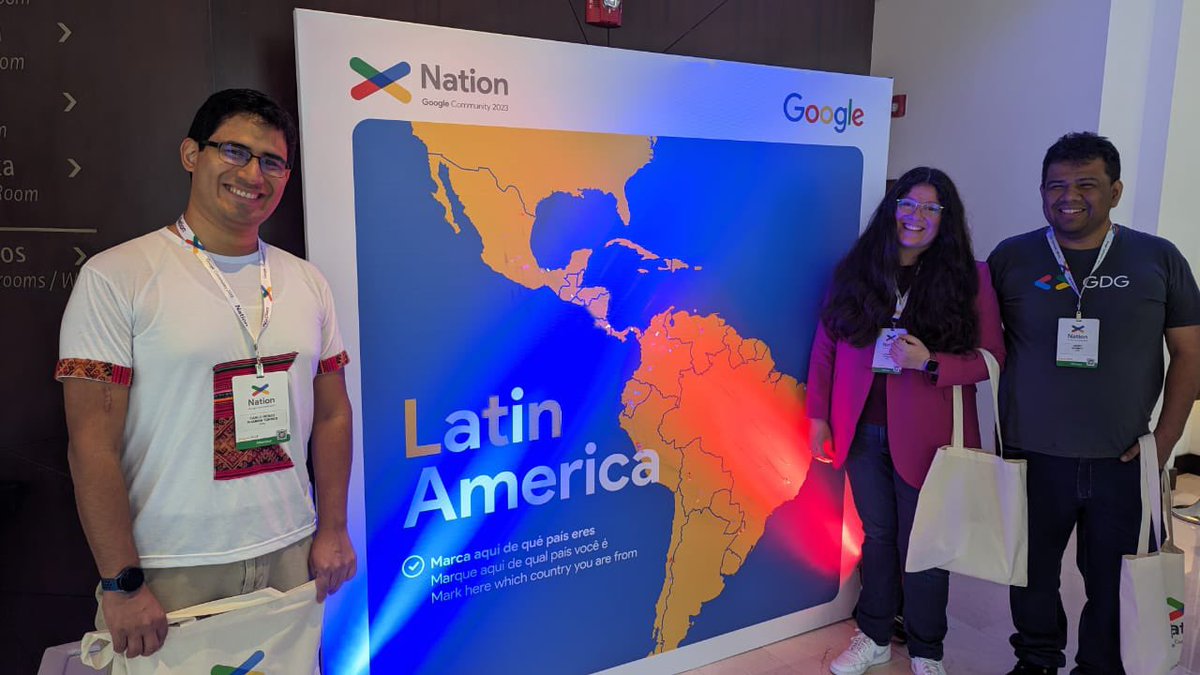 gdgcloudlima's tweet image. Estamos presentes en el Nation 2023, Bogotá 🇨🇴 Oportunidad para conectar con comunidades latinas de Google Developers, WTM y crecimiento como líderes y mentores en tecnología 🙌🏻 🚀
#GDG #GoogleDevelopers #Nation2023 @GoogleDevsLATAM