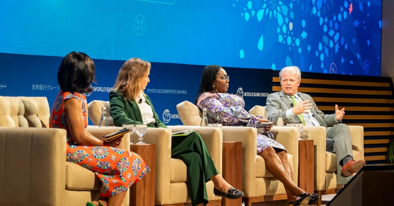 WorldBankGroup's tweet photo. Last month, Marrakech hosted the 2023 World Bank - IMF Annual Meetings. Discover the highlights and insights from this event in our latest episode of the Development Podcast: