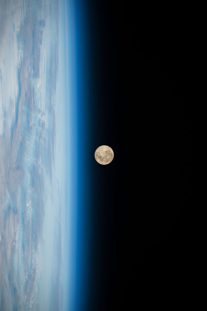 Super full Moon taken from Space.