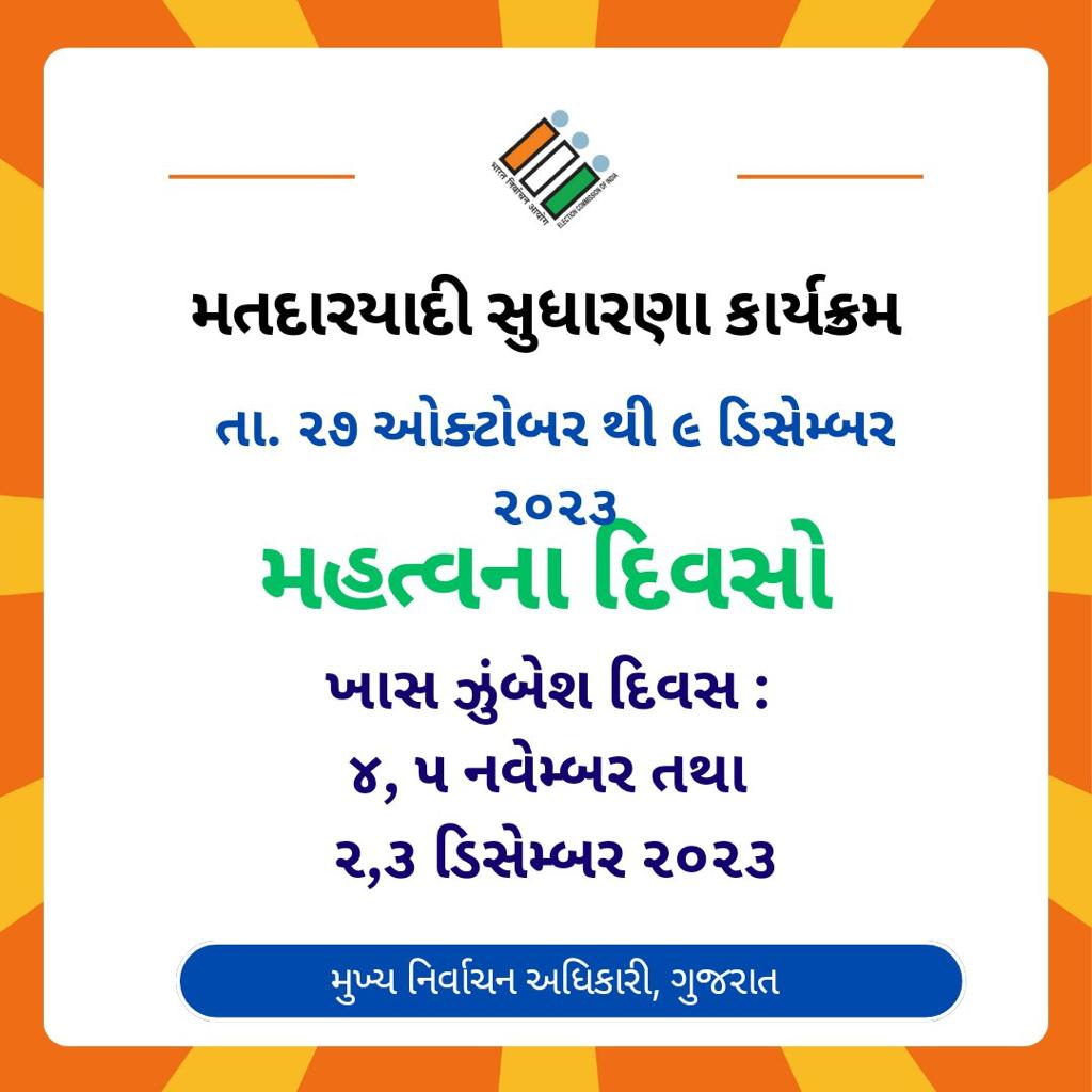 mamlatdardesar's tweet photo. ભારતના ચૂંટણીપંચના આદેશાનુસાર મે. કલેકટરશ્રીના માર્ગદર્શન હેઠળ "મતદારયાદી સુધારણા કાર્યક્રમ-2023"ના આરંભ સાથે ડેસર મતવિસ્તારના તમામ સેક્ટર ઓ.શ્રીઓ તથા બી.એલ.ઓ.શ્રીઓ સાથે મીટીંગ કરી જરૂરી સૂચનો કર્યા તથા કાર્યક્રમનો લાભ લઈ સૌને મતદાન પ્રત્યે જાગૃત બનાવવા જણાવ્યું. @CollectorVad https://t.co/GhUFUCyma2