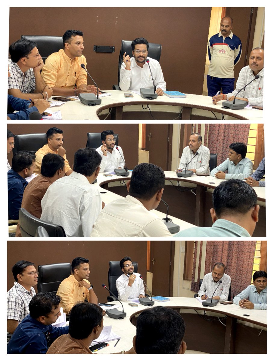 ભારતના ચૂંટણીપંચના આદેશાનુસાર મે. કલેકટરશ્રીના માર્ગદર્શન હેઠળ "મતદારયાદી સુધારણા કાર્યક્રમ-2023"ના આરંભ સાથે ડેસર મતવિસ્તારના તમામ સેક્ટર ઓ.શ્રીઓ તથા બી.એલ.ઓ.શ્રીઓ સાથે મીટીંગ કરી જરૂરી સૂચનો કર્યા તથા કાર્યક્રમનો લાભ લઈ સૌને મતદાન પ્રત્યે જાગૃત બનાવવા જણાવ્યું. <a href="/CollectorVad/">Collector & DM Office Vadodara</a>