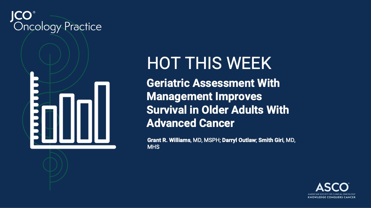 JCO Oncology Practice (@jcoop_asco) on Twitter photo 👀 Check out what’s popular this week in #JCOOP:
<a href="/GrantWilliamsMD/">Grant R. Williams, MD, MSPH, FASCO</a> et al. discuss a recent #JCOOP article about how comprehensive #GeriatricAssessment w/ #gerionc management was associated with survival benefits in older adults with cancer ➡️ brnw.ch/21wDVN9 #survonc 👀 Check out what’s popular this week in #JCOOP:
<a href="/GrantWilliamsMD/">Grant R. Williams, MD, MSPH, FASCO</a> et al. discuss a recent #JCOOP article about how comprehensive #GeriatricAssessment w/ #gerionc management was associated with survival benefits in older adults with cancer ➡️ brnw.ch/21wDVN9 #survonc