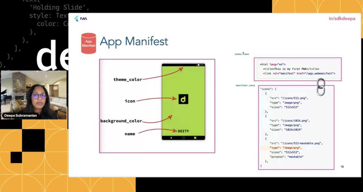 gdgvhsa's tweet photo. En nuestra última plática del #DevFest Tabasco 2023 tenemos a Deepa Subramanian que nos esta explicando sobre Building PWA using Flutter web 🖥️
Sigue su plática en vivo 👉🏼 https://t.co/IiGVQOHe0o
#DevFest2023 #DevFestabasco https://t.co/NqfkmqpjpK